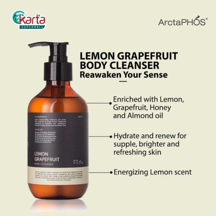 ArctaPHOS Lemon Grapefruit Body Cleanser 300ml