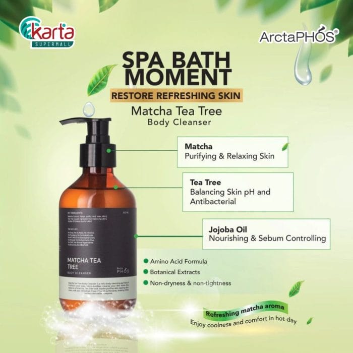 ArctaPHOS Matcha Tea Tree Body Cleanser 300ml