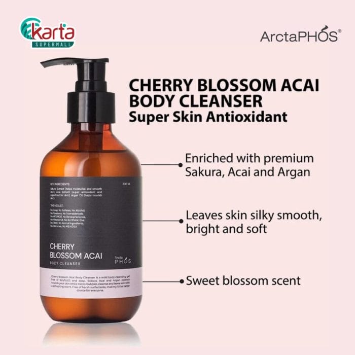 ArctaPHOS Cherry Blossom Acai Body Cleanser 300ml