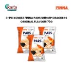 Finna Pars Shrimp Crackers Original Flavour 70g (3-pack Bundle)