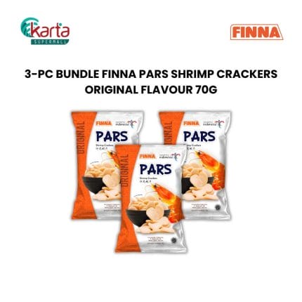 Finna Pars Shrimp Crackers Original Flavour 70g (3-pack Bundle)