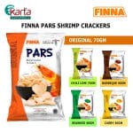Finna Pars Shrimp Crackers Seaweed Flavour 40g (3-Pack Bundle)