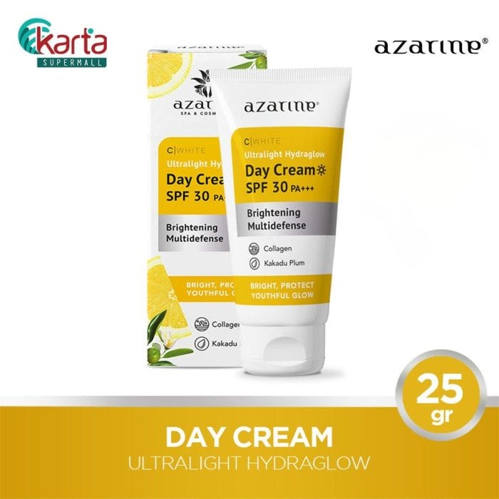 Azarine Ultralight Hydraglow Day Cream SPF 30 PA+++ 25G (EXP: 1 DEC 2026)