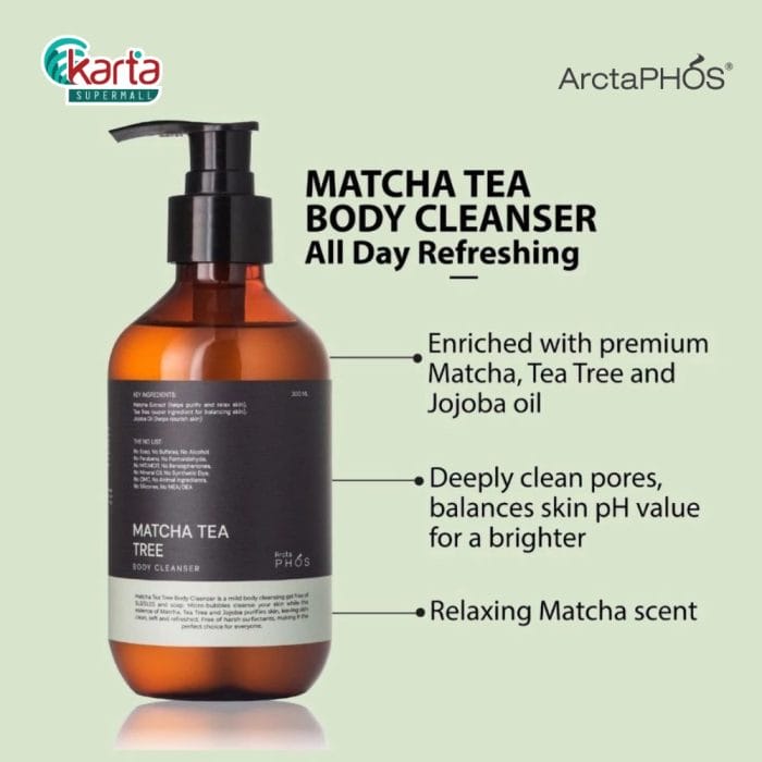 ArctaPHOS Matcha Tea Tree Body Cleanser 300ml