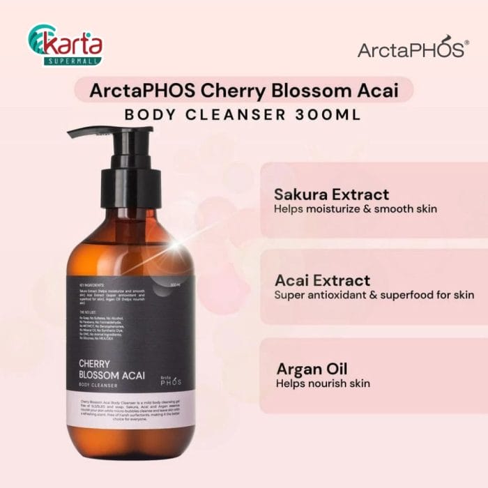 ArctaPHOS Cherry Blossom Acai Body Cleanser 300ml