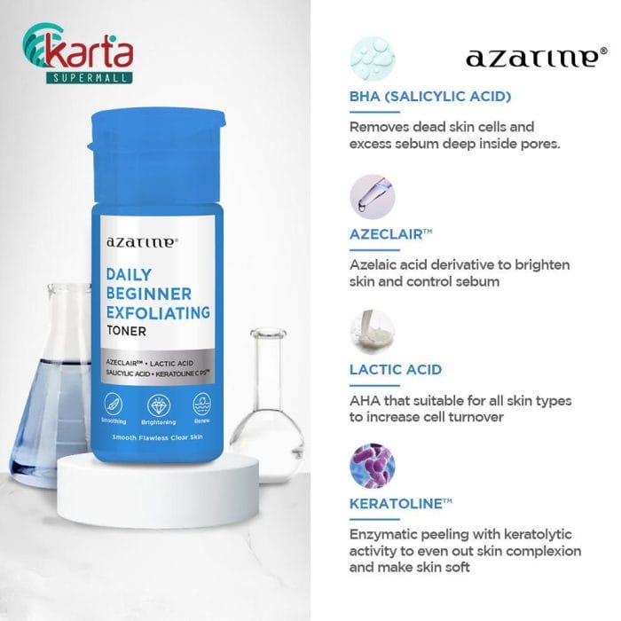 Azarine Daily Beginner Exfoliating Toner 90ML (2pc Bundle)