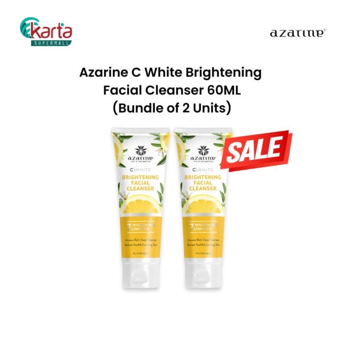 Azarine C White Brightening Facial Cleanser 60ML (2pc Bundle)
