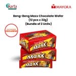 Beng-Beng Maxx Chocolate Wafer (12 pcs x 32g) Bundle of 2 Units