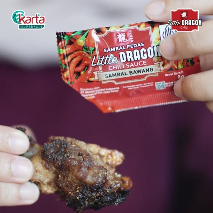 Little Dragon Chili Sauce (Sambal Bawang) 2 x (10s x 8g) Bundle