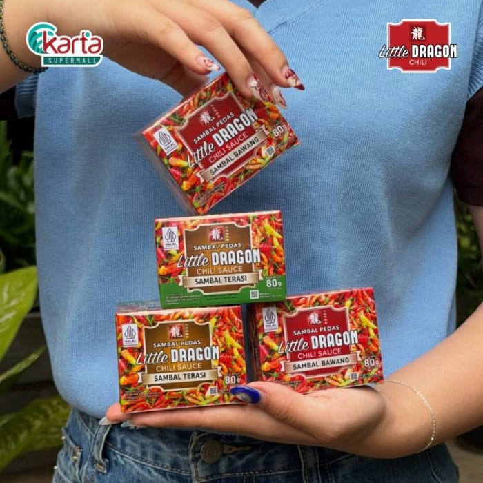 Little Dragon Chili Sauce (Sambal Terasi) 2 x (10s x 8g) Bundle