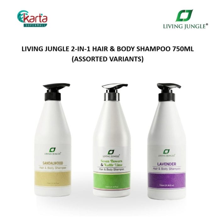 Living Jungle 2-in-1 Hair & Body Shampoo 750ml (Assorted Variants)