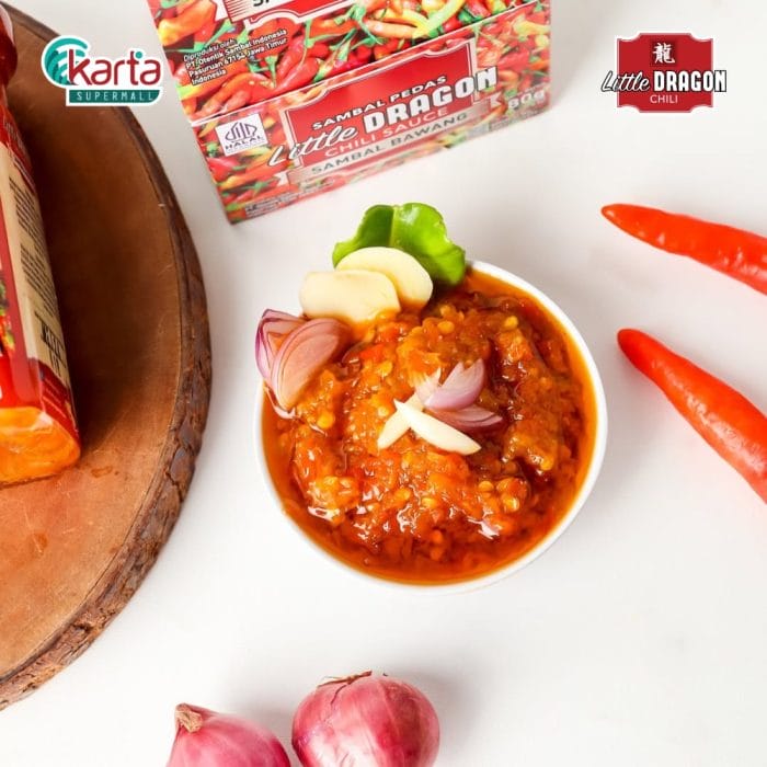 Little Dragon Chili Sauce (Sambal Bawang + Sambal Terasi) 2 x (10s x 8g) Bundle