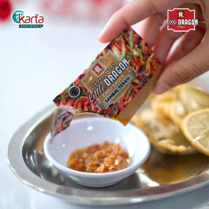 Little Dragon Chili Sauce (Sambal Terasi) 2 x (10s x 8g) Bundle