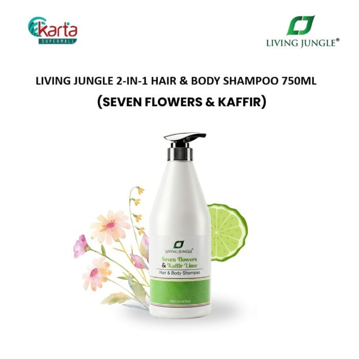 Living Jungle 2-in-1 Hair & Body Shampoo 750ml (Assorted  Variants)