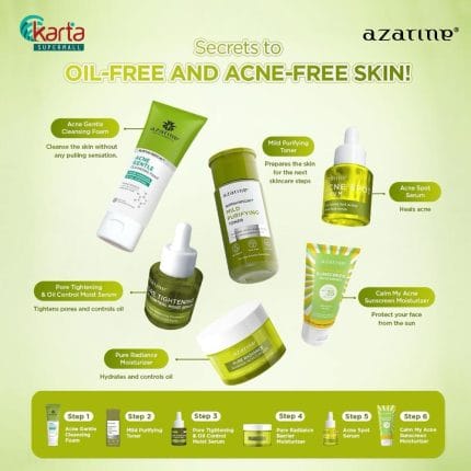 Azarine Acne Gentle Cleansing Foam 60ML (2pc Bundle)
