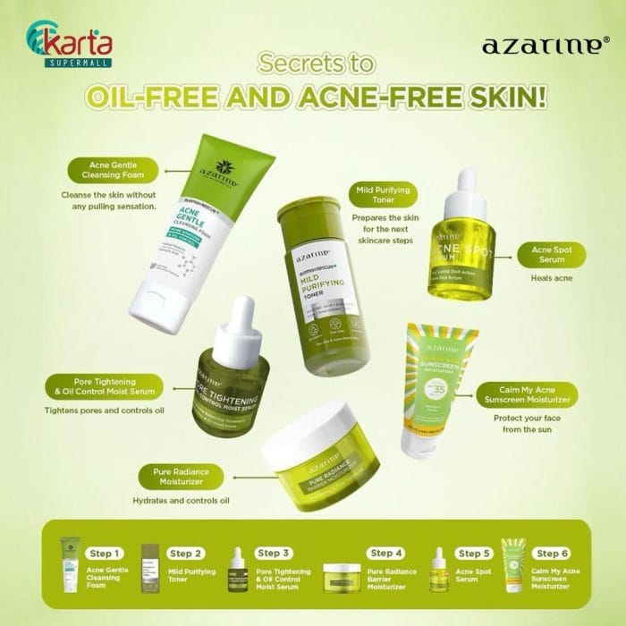 Azarine Acne Gentle Cleansing Foam 60ML (2pc Bundle)