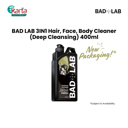 BAD LAB 3-in-1 Hair, Face & Body Cleaner (Deep Cleansing) 400ml