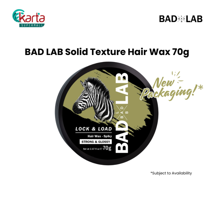 Bad Lab Lock & Load Solid Texture Hair Wax 70g