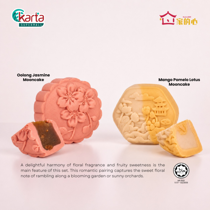 KartaSiM Fruity Floral Zest 2-pc Mooncake Gift Set