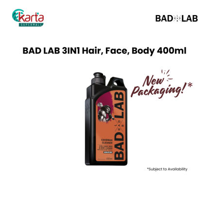 BAD LAB CAVEMAN 3-in-1 Hair, Face & Body Cleaner (Classic) 400ml
