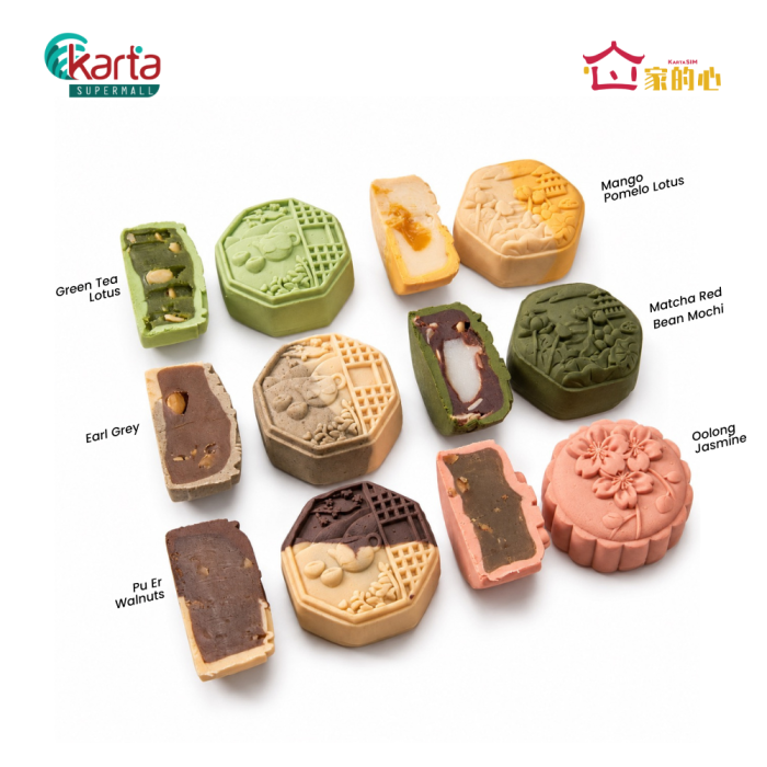 KartaSiM Fruity Floral Zest 2-pc Mooncake Gift Set