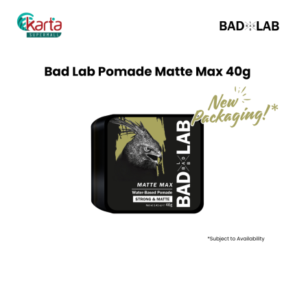 Bad Lab Matte Max Water-Based Pomade - Strong & Matte (40g)